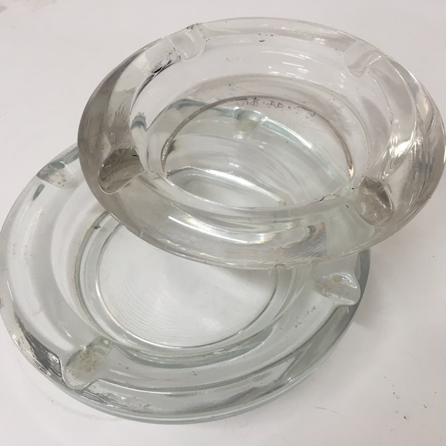 ASHTRAY, Glass - Round Large